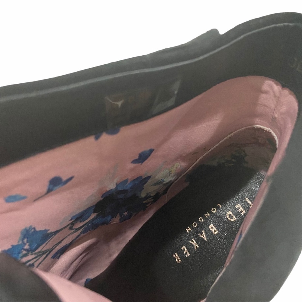 Ted Baker London Frillis Black Boot Ruffle Sz 40.5 - Picture 9 of 11